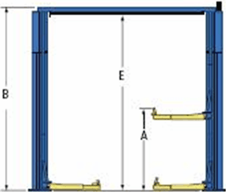 Cầu nâng hai trụ 8.165 tấn